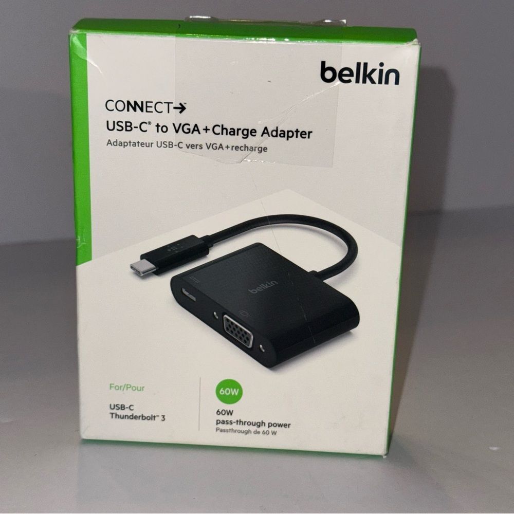 Belkin USB-C to VGA + Charge Adapter NEW IN BOX